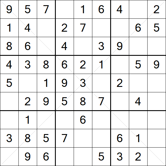 Sudoku X - Easy