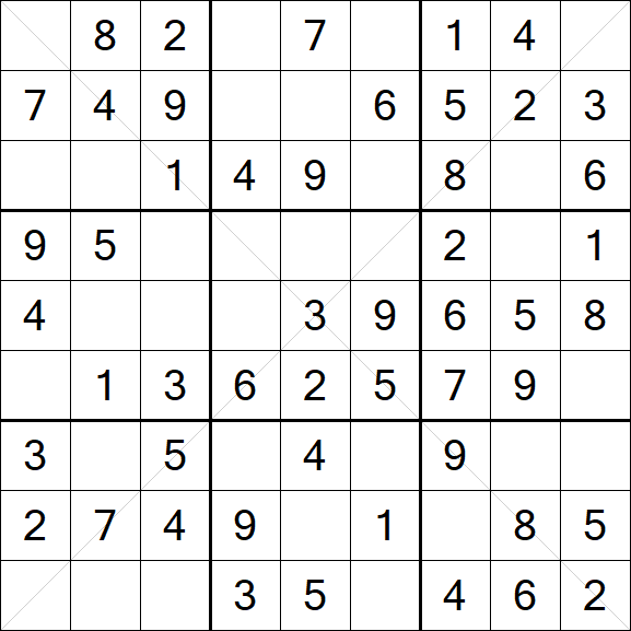 Sudoku X - Simple