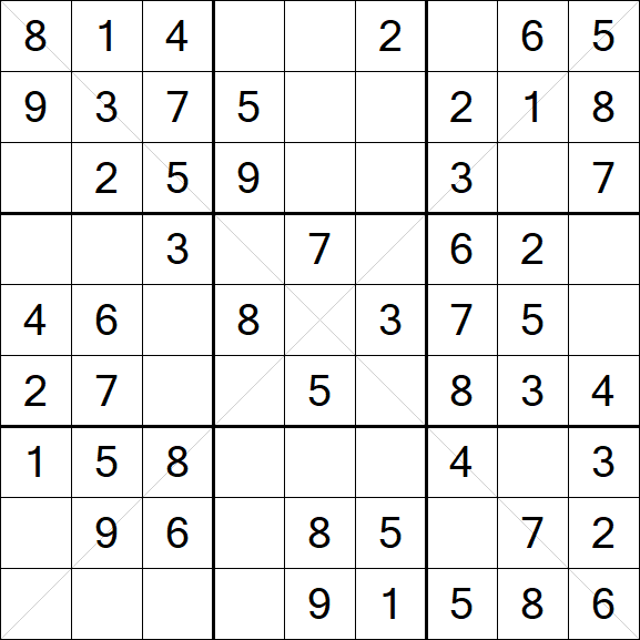 Sudoku X - Easy