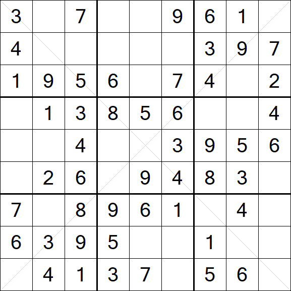 Sudoku X - Easy