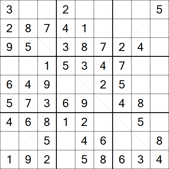 Sudoku X - Easy