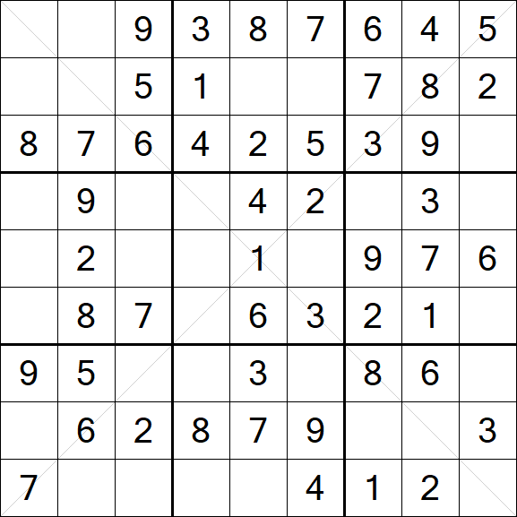 Sudoku X - Simple