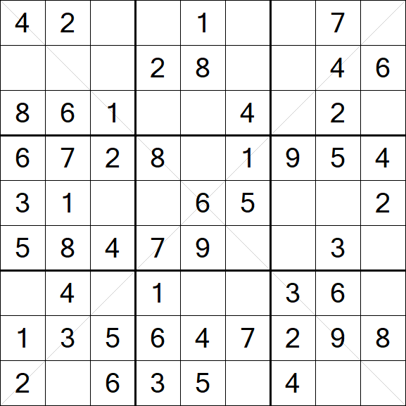 Sudoku X - Simple