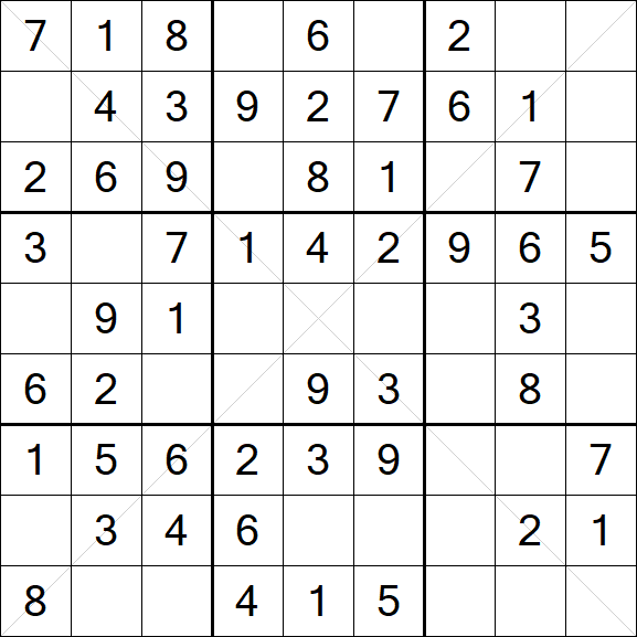 Sudoku X - Easy