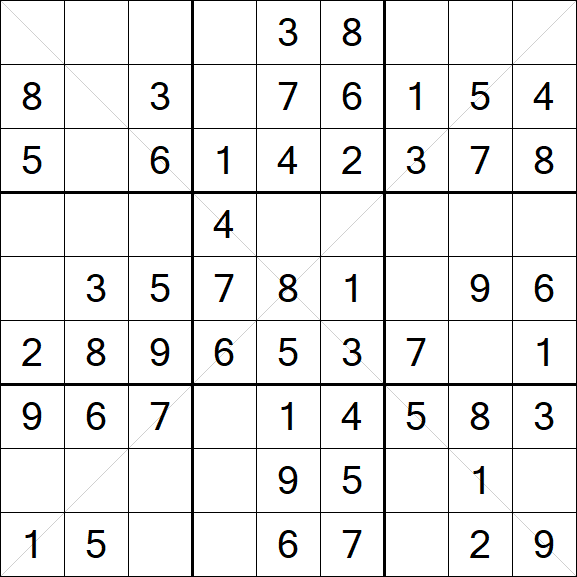 Sudoku X - Fácil