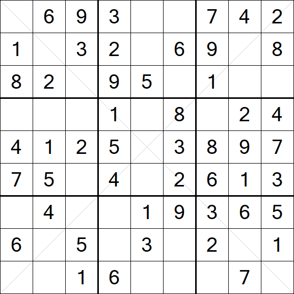 Sudoku X - Simple
