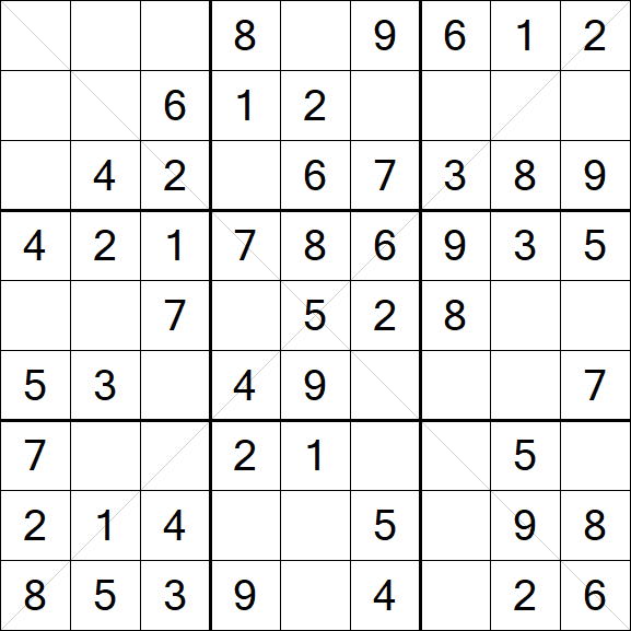 Sudoku X - Simple
