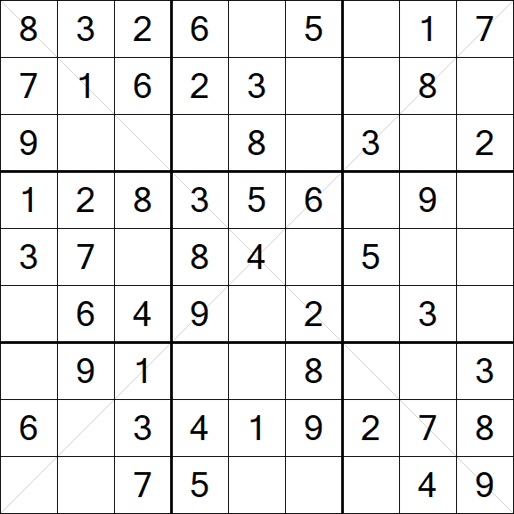 Sudoku X - Simple