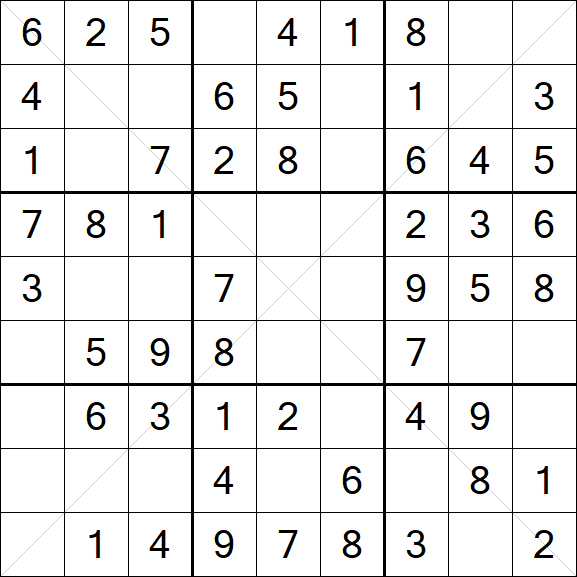 Sudoku X - Simple