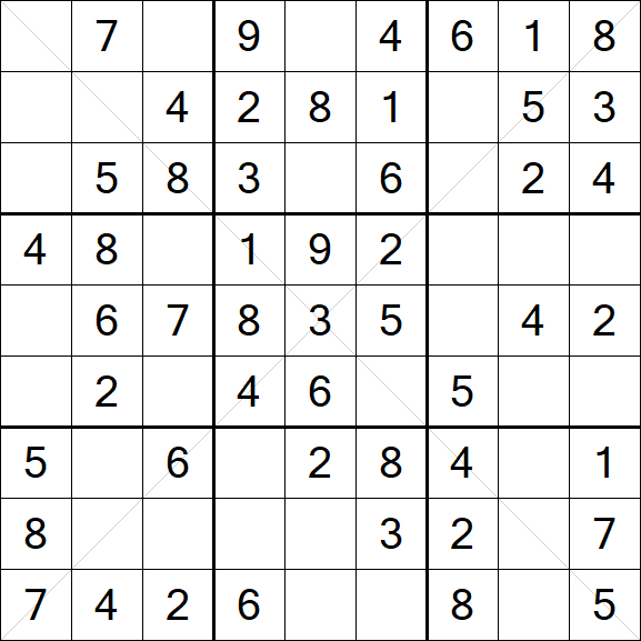 Sudoku X - Simple