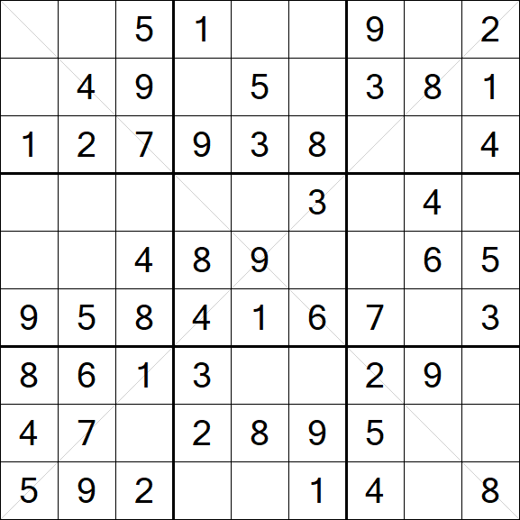 Sudoku X - Fácil