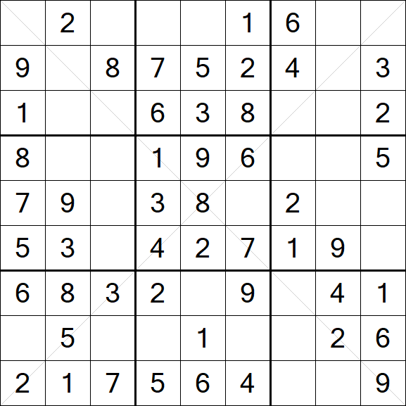 Sudoku X - Simple