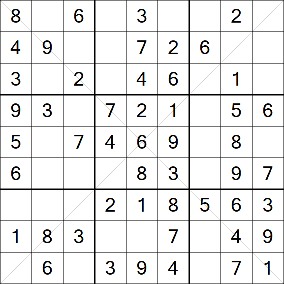 Sudoku X - Simple