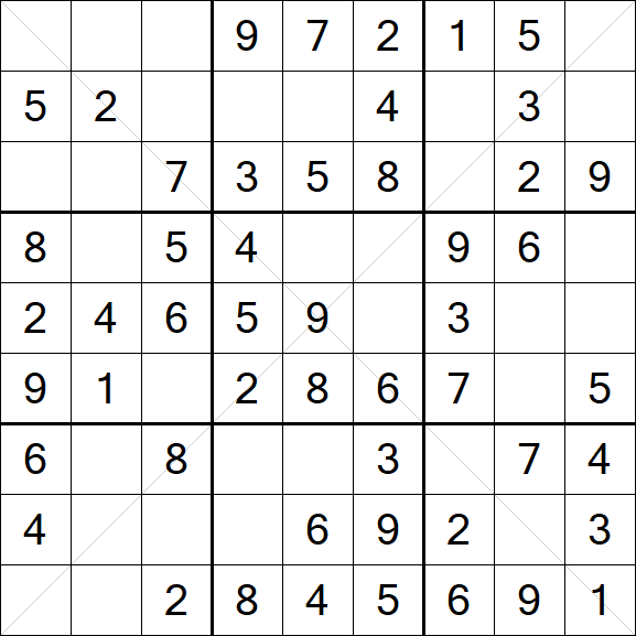 Sudoku X - Simple