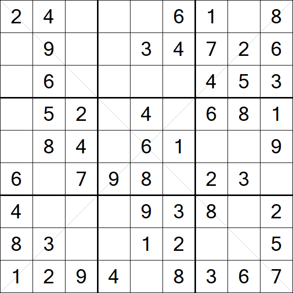 Sudoku X - Einfach