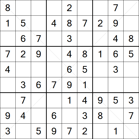 Sudoku X - Einfach
