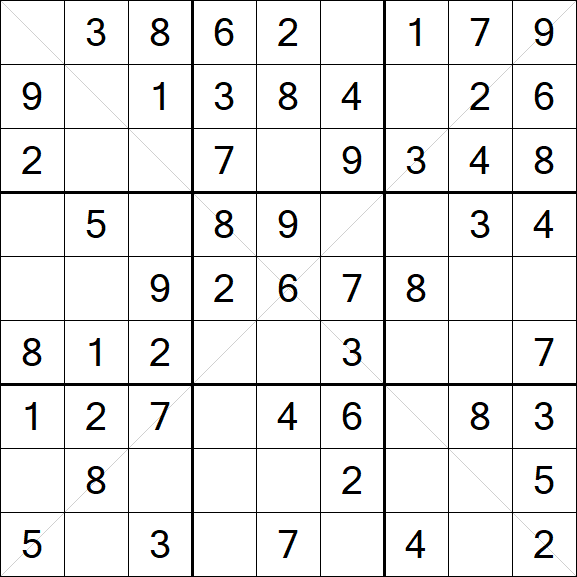 Sudoku X - Einfach