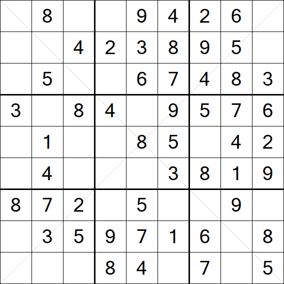 Sudoku X - Einfach