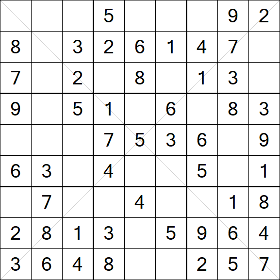 Sudoku X - Easy