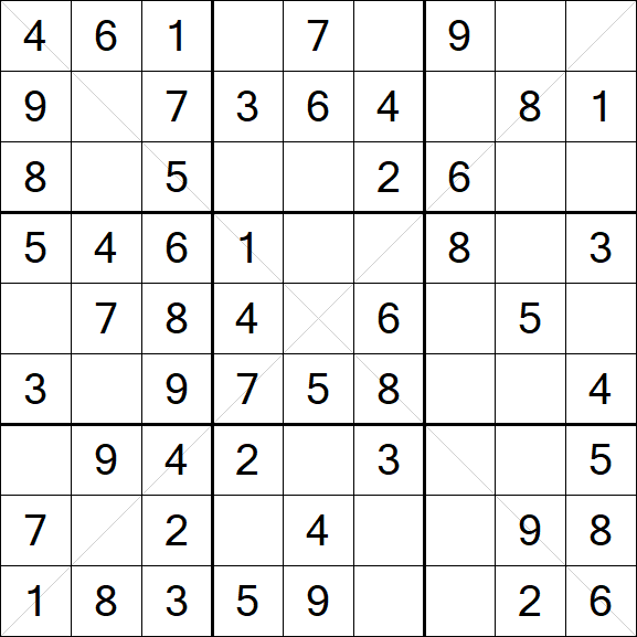 Sudoku X - Fácil