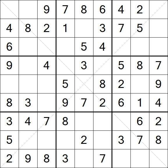 Sudoku X - Easy