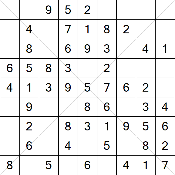 Sudoku X - Fácil