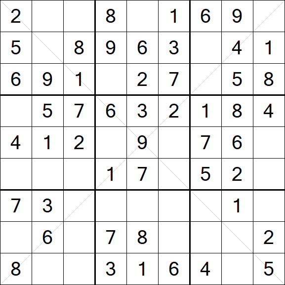 Sudoku X - Fácil