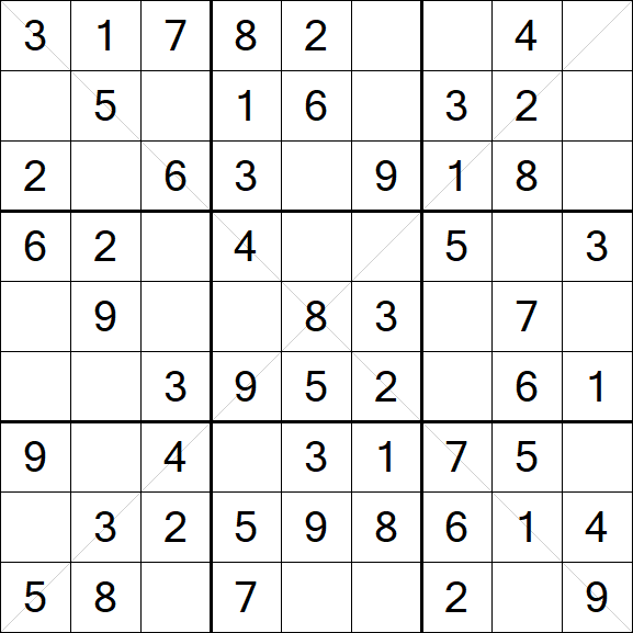Sudoku X - Einfach