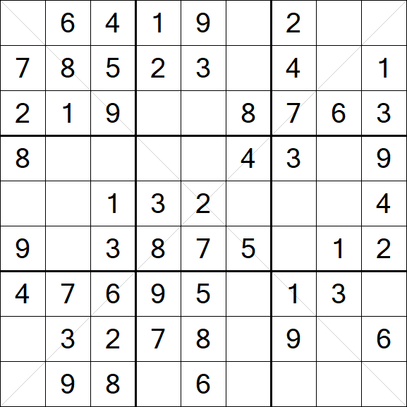 Sudoku X - Einfach