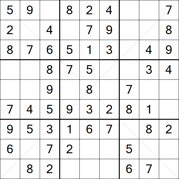 Sudoku X - Einfach