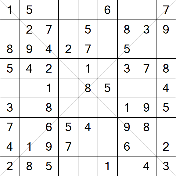 Sudoku X - Easy