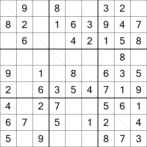 Sudoku X - Easy