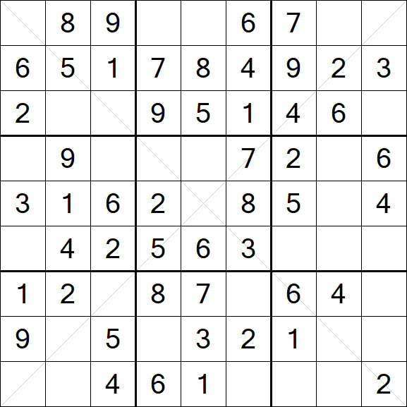 Sudoku X - Easy