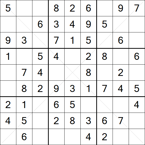 Sudoku X - Simple