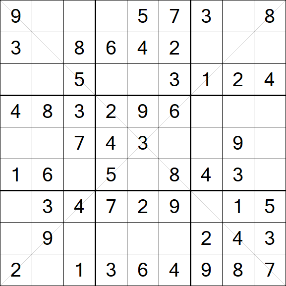 Sudoku X - Fácil