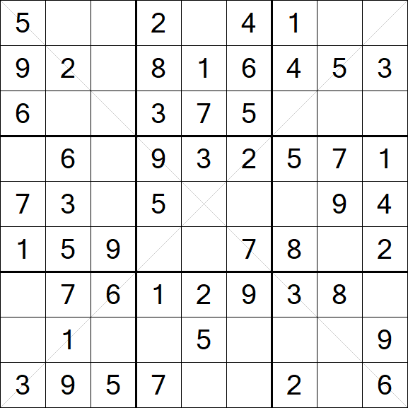 Sudoku X - Fácil