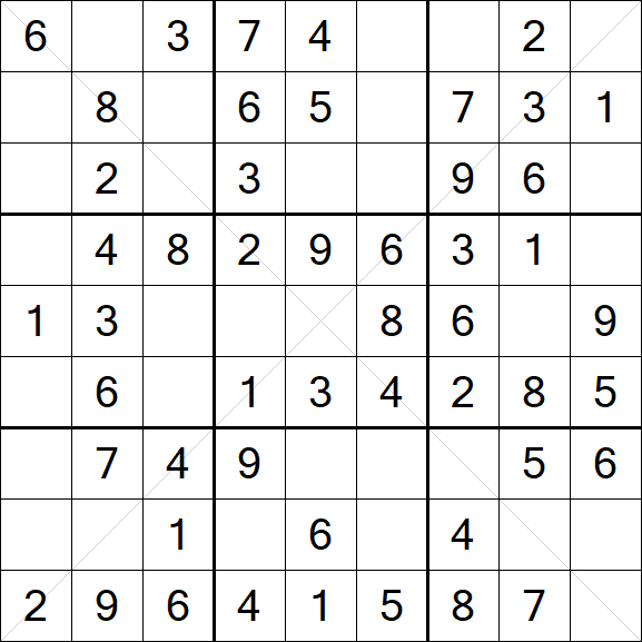 Sudoku X - Easy