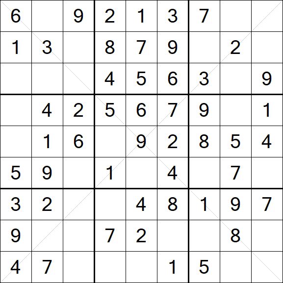 Sudoku X - Fácil