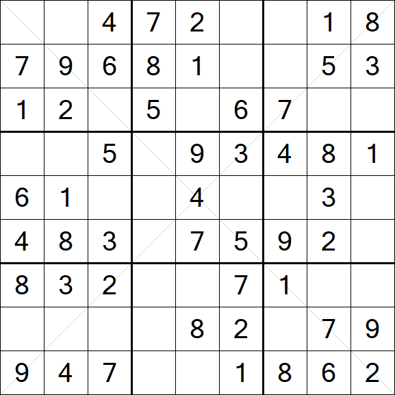 Sudoku X - Fácil