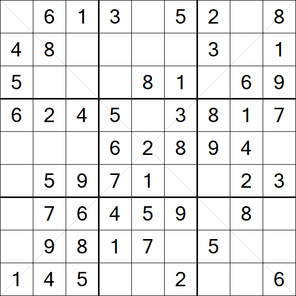 Sudoku X - Fácil