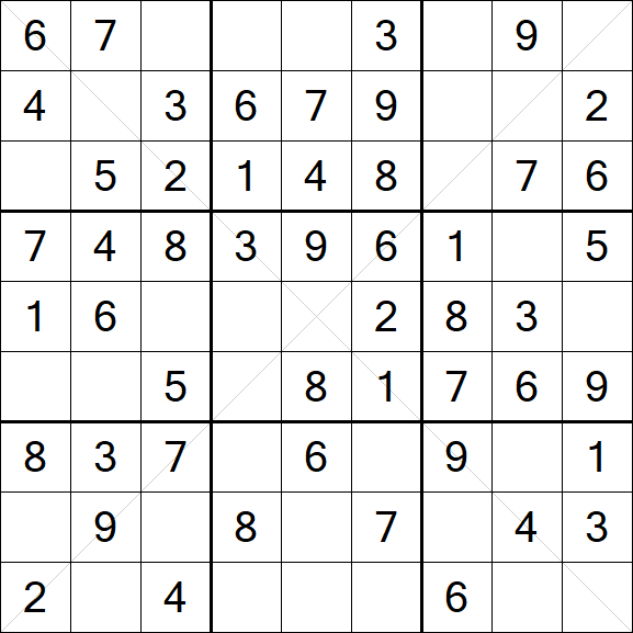 Sudoku X - Fácil
