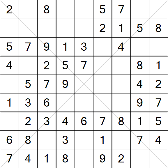 Sudoku X - Easy