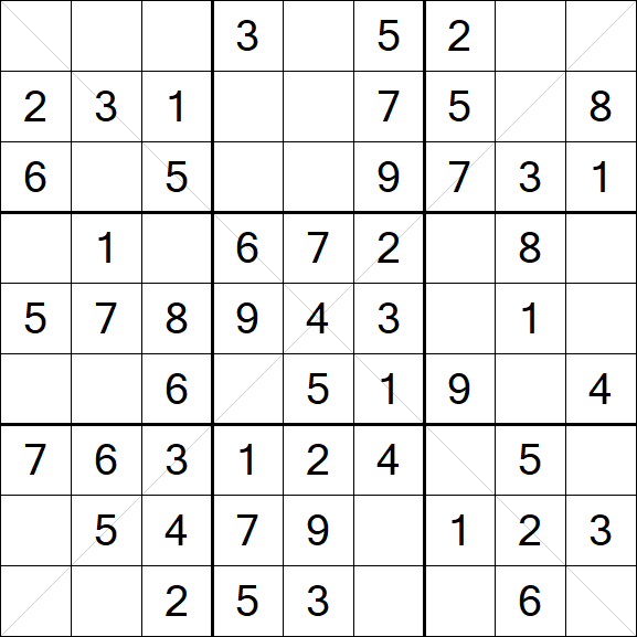 Sudoku X - Fácil