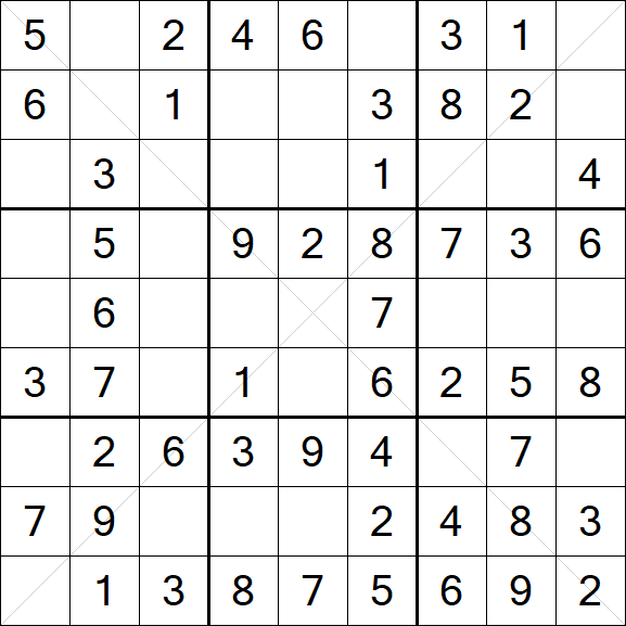 Sudoku X - Fácil