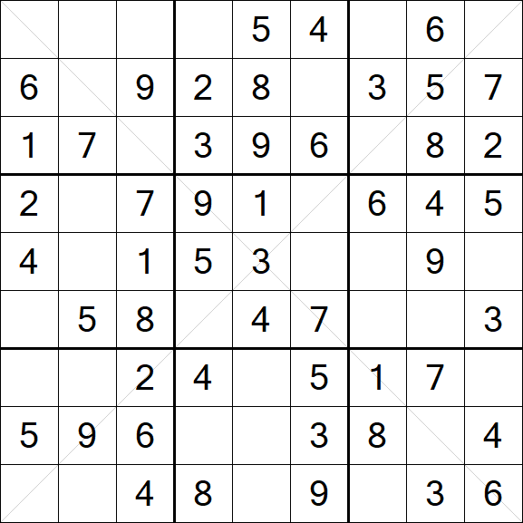 Sudoku X - Fácil