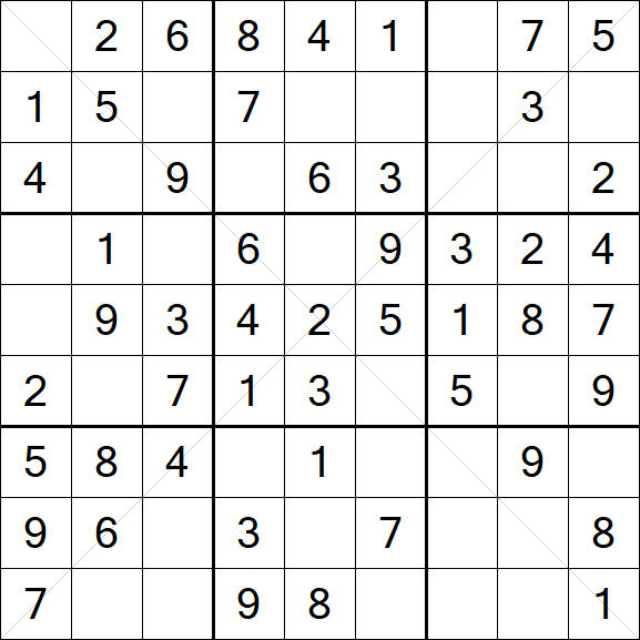 Sudoku X - Easy