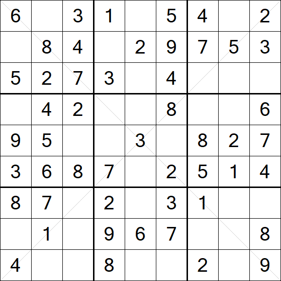 Sudoku X - Fácil