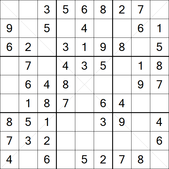 Sudoku X - Fácil