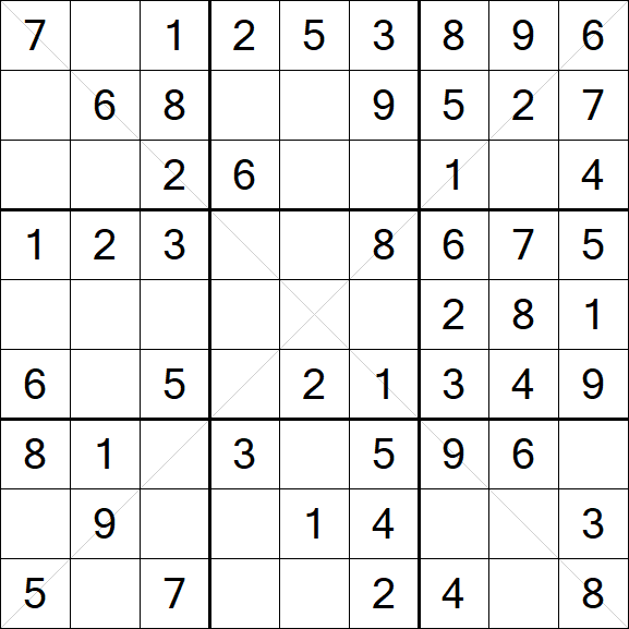 Sudoku X - Fácil