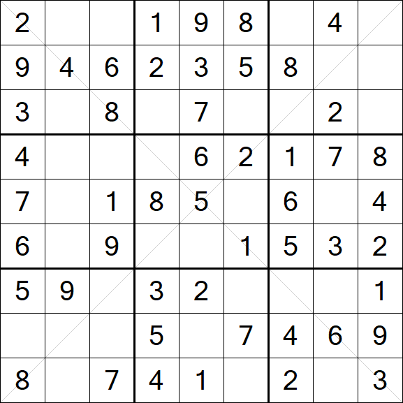 Sudoku X - Fácil
